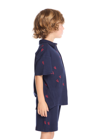 Chaser Collared Avalon Lobsters Shirt