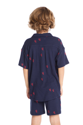 Chaser Collared Avalon Lobsters Shirt