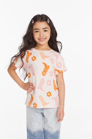 Chaser Cowgirl Boots Girls Tee