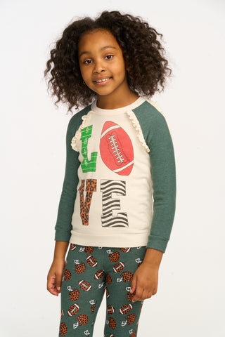 Chaser Love Football L/S Tee, Chaser, cf-size-3, cf-size-6, cf-type-tee, cf-vendor-chaser, Chaser, Chaser Football, Chaser Kids, Chaser Long Sleeve Tee, Football, Football Tee, Game Day, Girl