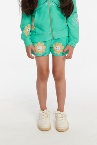 Chaser Smiley Flower Girls Shorts