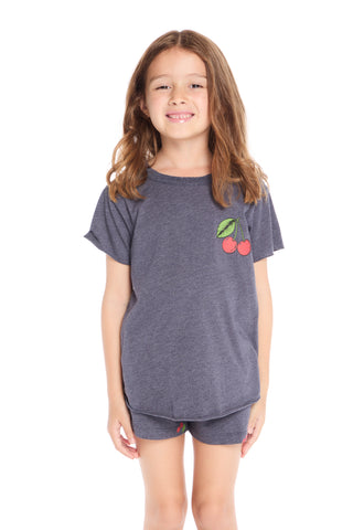 Chaser Cherry Shirttail Tee