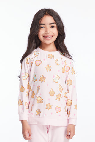 Chaser Christmas Cookies Girls Pullover