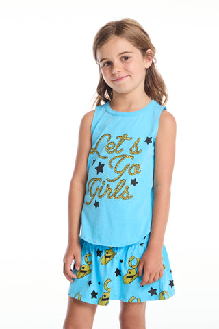 Chaser Let’s Go Girls Shirttail Muscle Tee