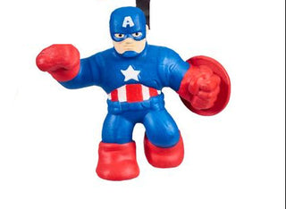 Captain America Heroes of Goo Jit Zu™ Minis Marvel®
Toy figure of a superhero in blue, red, and white costume on a white background