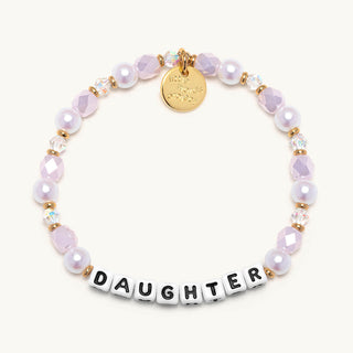 Little Words Project Bracelet - Daughter
Bracelet with 'DAUGHTER' charm on a white background