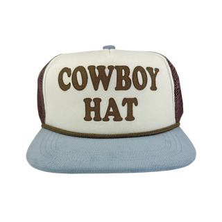 Tiny Whales Cowboy Hat Snap Back - Natural / Lake