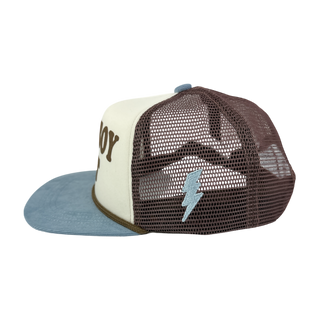 Tiny Whales Cowboy Hat Snap Back - Natural / Lake