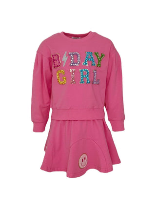 Lola and The Boys Crystal Gem Birthday Girl Set - Pink