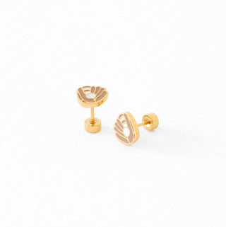 Pip Pop Post Earrings - Baseball Glove
