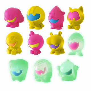Schylling NeeDoh Dohjees 3-Pack Set Set of colorful cartoon-like figures in various poses on a white background