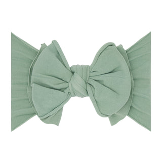 Baby Bling FAB Headband - Sage
Green bow headband on a white background