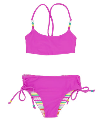Feather 4 Arrow 4 The Good Vibes Reversible Bikini - Hot Pink