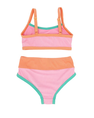 Feather 4 Arrow Retro Ringer Bikini - Prism Pink