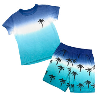 Chaser Lightning Palm Ombre Shorts