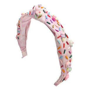 Bari Lynn, Bari Lynn Sweet Treat Sprinkle Knot Headband - Pink - Basically Bows & Bowties