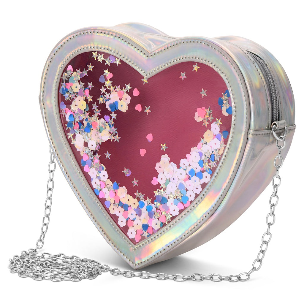 Iscream Heart Confetti Crossbody Bag Basically Bows & Bowties