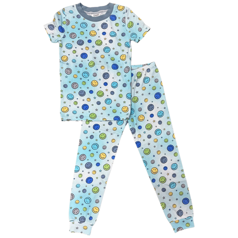 Esme Happy Blue S/S Pajama Set