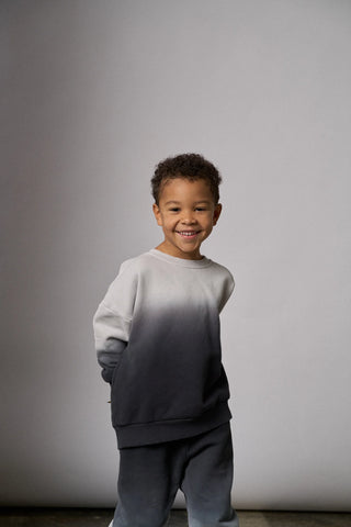 Little Bipsy Collection, Little Bipsy Ombre Elevated Crewneck - Black - Basically Bows & Bowties