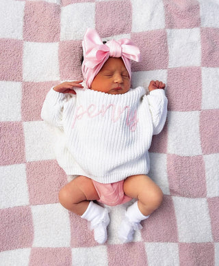 Baby Bling Satin FAB Headband - Pink