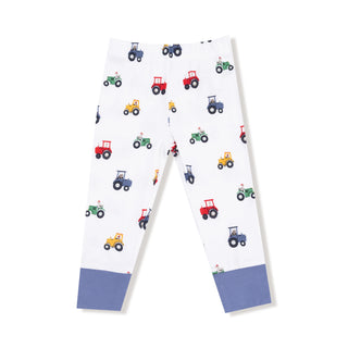 Angel Dear, Angel Dear Long Sleeve Loungewear Set - Mini Tractors - Basically Bows & Bowties