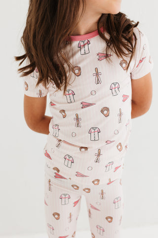 In My Jammers Pink Baseball Two Piece Set