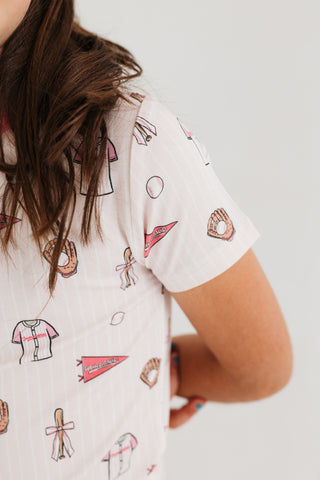 In My Jammers Pink Baseball Two Piece Set