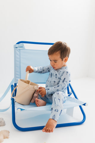 In My Jammers Surfs Up Zipper Romper