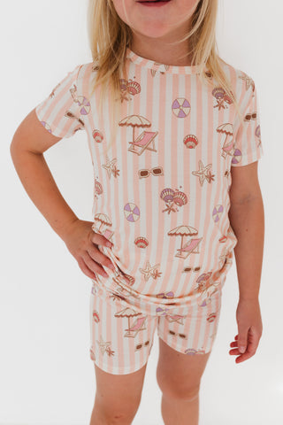 In My Jammers Beach Day Zipper Romper