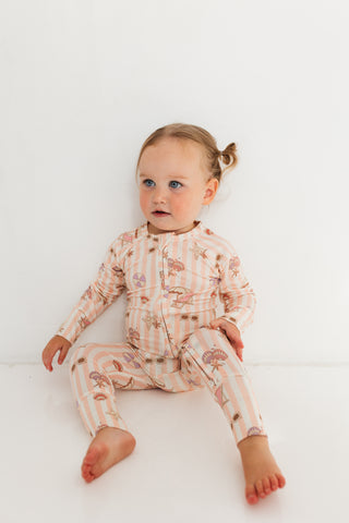 In My Jammers Beach Day Zipper Romper