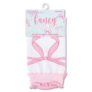 Iscream Bow Socks
Pink and white socks with a bow design on a white background