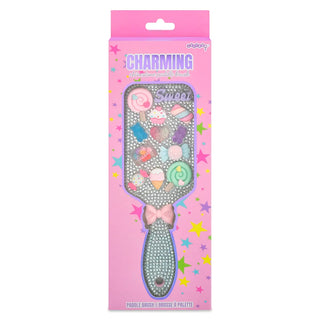 Iscream Charming Rhinestone Paddle Brush
Paddle brush with decorative elements in packaging on a white background
