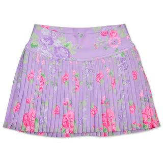Iscream Forever Floral Purple Skort
Purple pleated skirt with floral pattern on a white background