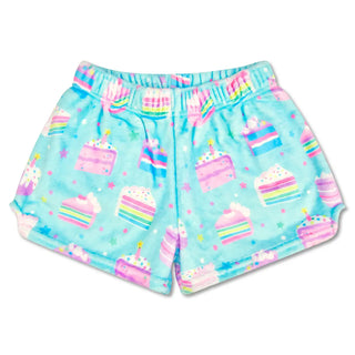 Iscream Piece of Cake Plush Shorts
Shorts with cake pattern on a white background