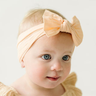 Baby Bling Classic Knot Headband - Peach
