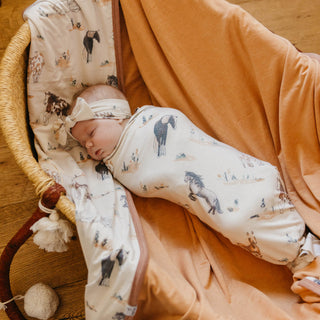 Copper Pearl Montana Knit Swaddle Blanket