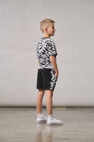 Little Bipsy Brush Stroke Tee - Black
