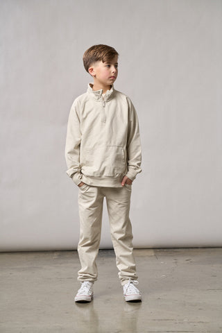 Little Bipsy Quarter Zip Pullover - Almond Wash