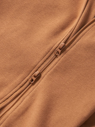 Little Bipsy Collection, Little Bipsy 2-Way Zip Romper - Chestnut - Basically Bows & Bowties