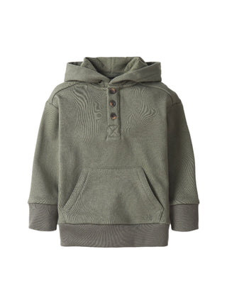 Little Bipsy Henley Hoodie - Pine