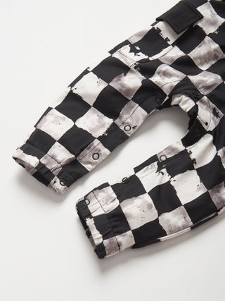 Little Bipsy Checkered Tank Romper