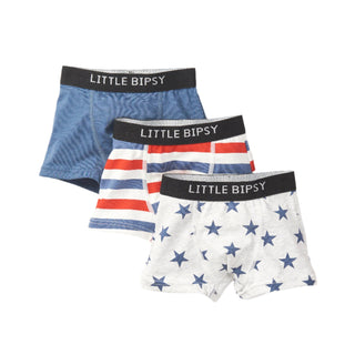 Little Bipsy Boxer Brief 3 Pack - USA Mix