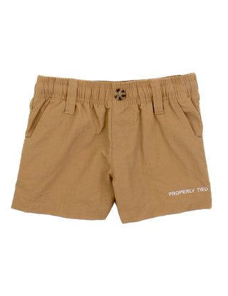 Properly Tied Boys Mallard Short - Camel