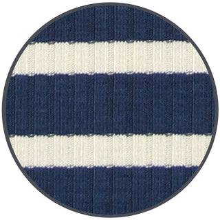 Lou Lou and Company Ribbed Jack
Close-up of blue and white striped fabric