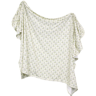 Lou Lou and Company Swaddle Blanket - Etta 
Floral patterned top on a white background
