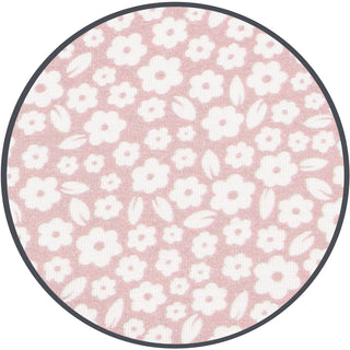 Lou Lou and Company Top and Bottoms - Flora
Round pink rug with white floral pattern