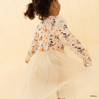 Magnetic Me Disney x Spooky Season Modal Dress W/ Tutu Skirt
Child wearing a floral dress with a plain background