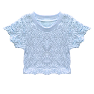 KatieJ NYC Tween Maizie S/S Stretch Tee - Baby Blue