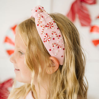 Sweet Wink, Sweet Wink Candy Cane Christmas Gemstone Headband - Kids - Basically Bows & Bowties