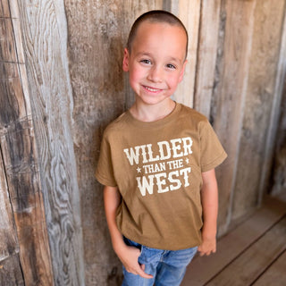 Sweet Wink, Sweet Wink Wilder Than The West Short Sleeve T-Shirt - Mocha - Basically Bows & Bowties